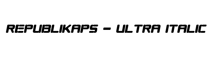 Republikaps - Ultra Italic Font