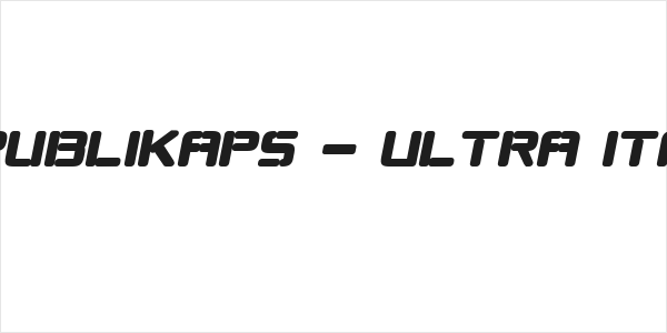 Republikaps - Ultra Italic Logo