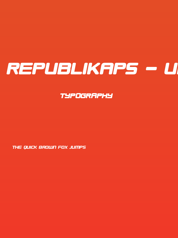 Republikaps - Ultra Italic Poster