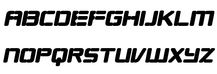 Republikaps - Ultra Italic Font LOWERCASE