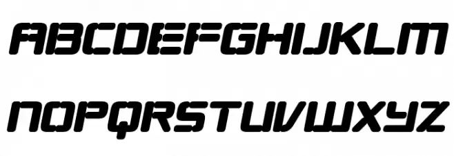 Republikaps - Ultra Italic Schriftart Kleinbuchstaben