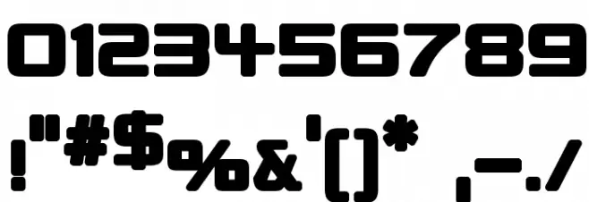 Republikaps - Ultra Font OTHER CHARS