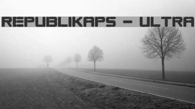 Republikaps - Ultra Font examples
