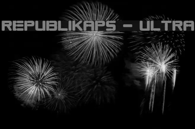 Republikaps - Ultra Font examples