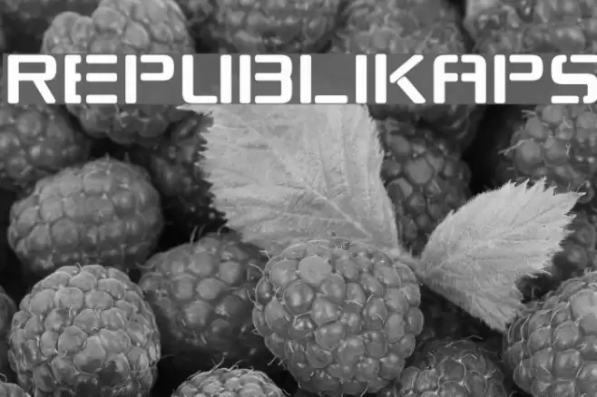 Republikaps Шрифта examples