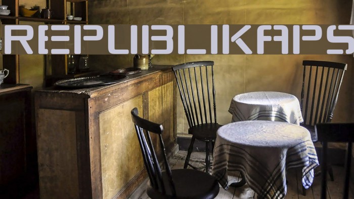 Republikaps Font examples