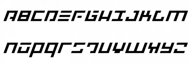 Repulsor Expanded Italic Polices MAJUSCULES