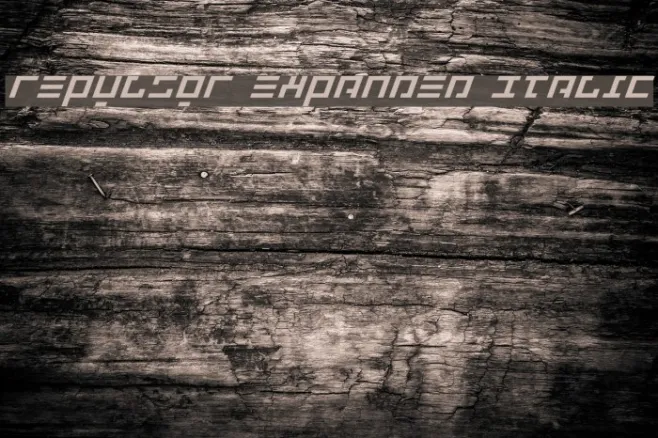 Repulsor Expanded Italic Example 1