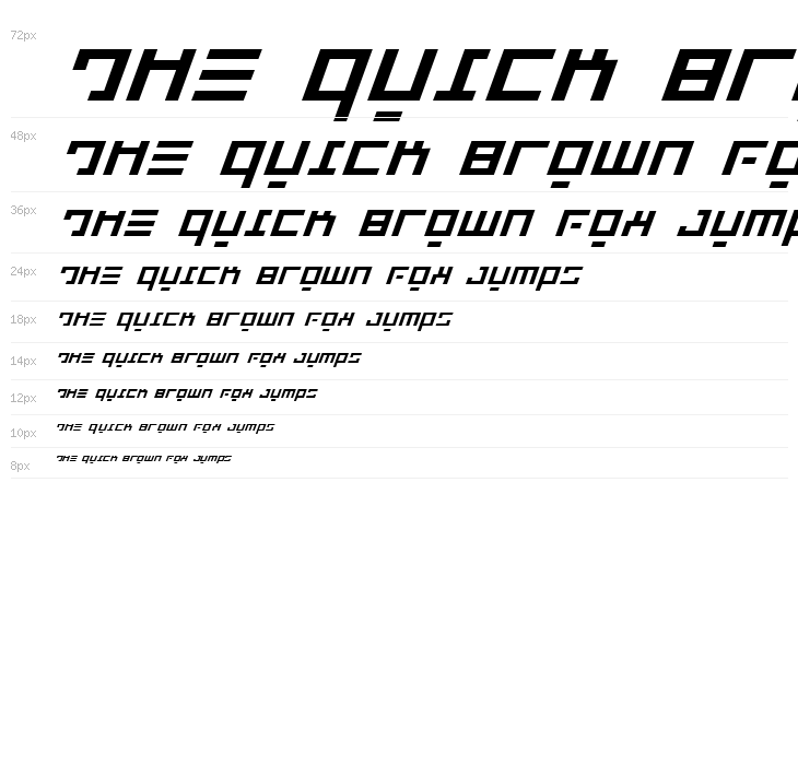 Repulsor Expanded Italic Waterfall