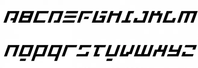 Repulsor Expanded Italic Fonte MINÚSCULAS