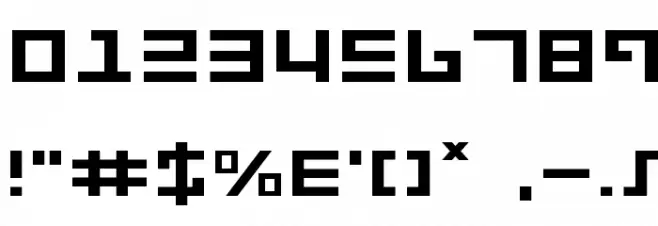 Repulsor Expanded Font OTHER CHARS