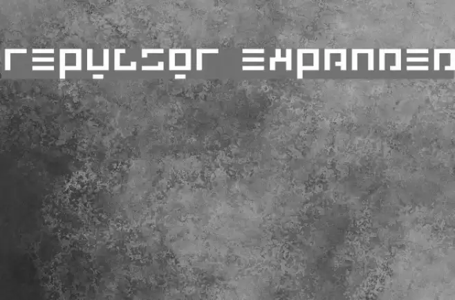 Repulsor Expanded Font examples