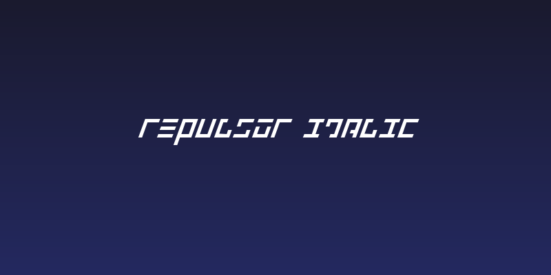 Repulsor Italic Social Header
