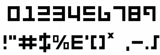 Repulsor Font OTHER CHARS