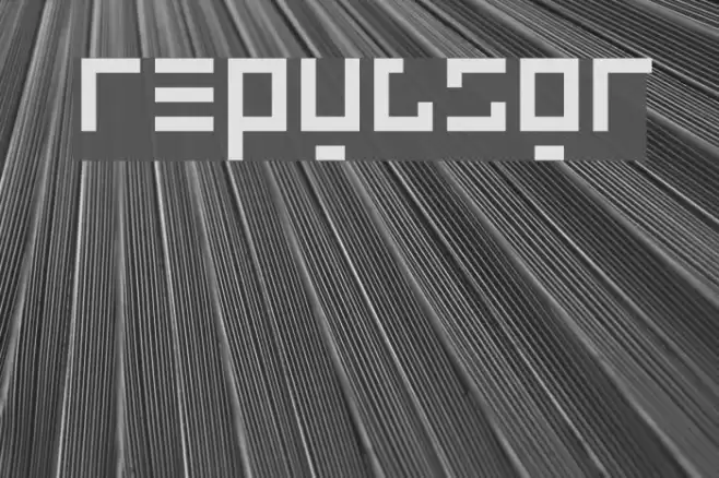 Repulsor Font examples