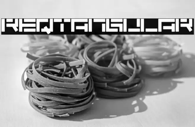 Reqtangular Font examples