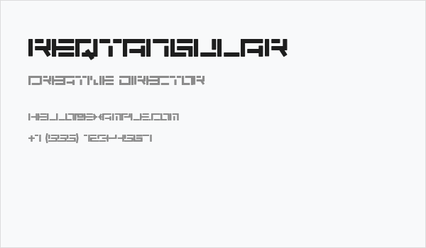 Reqtangular Business Card