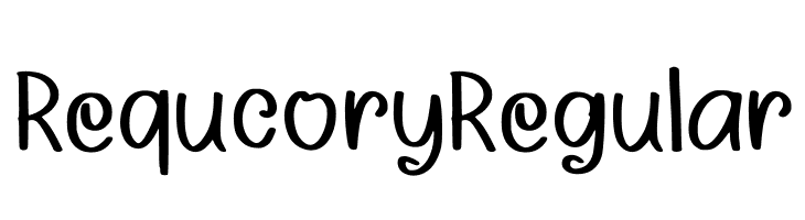 Requcory Regular  baixar fontes gratis