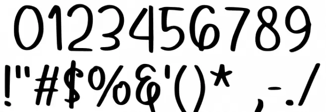 Requcory Regular Font OTHER CHARS