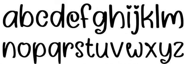 Requcory Regular Font LOWERCASE