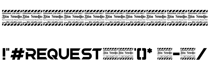 Request Personal Use Font OTHER CHARS