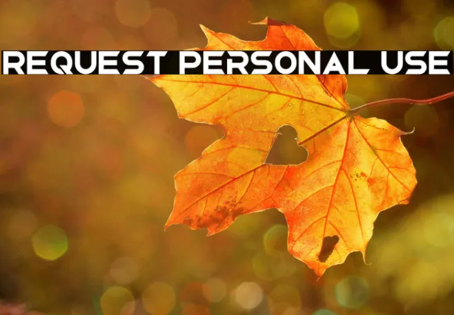 Request Personal Use Example 2