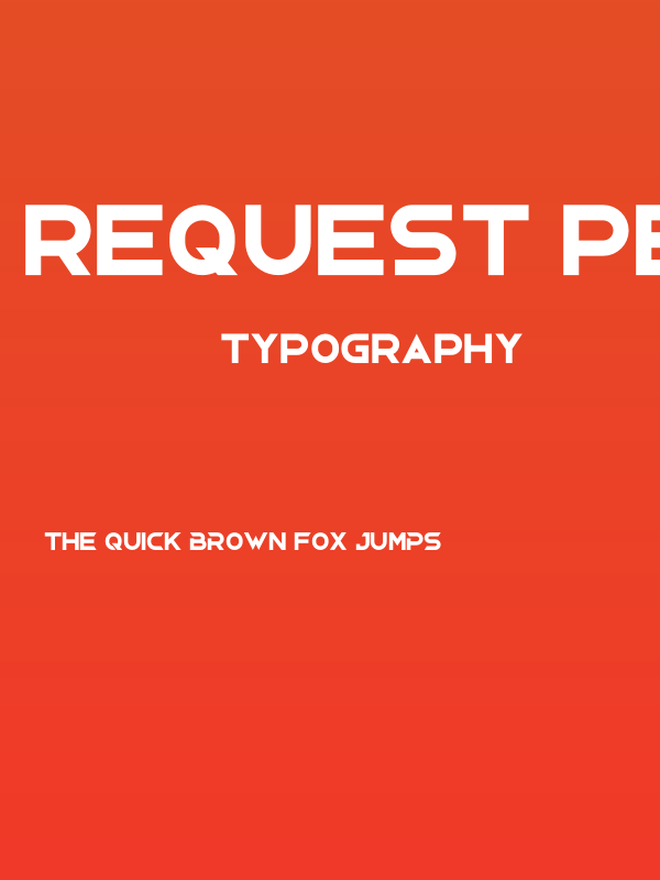 Request Personal Use Poster