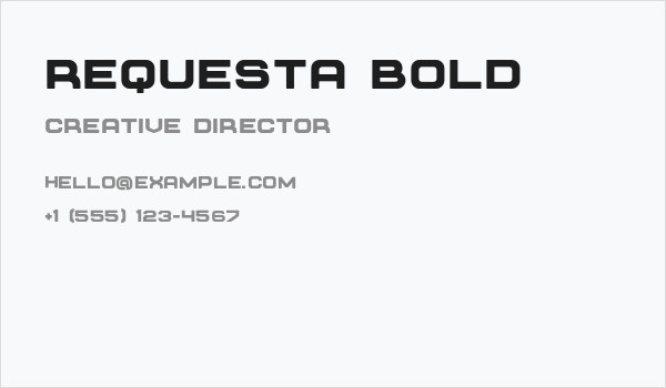 Requesta Bold Business Card