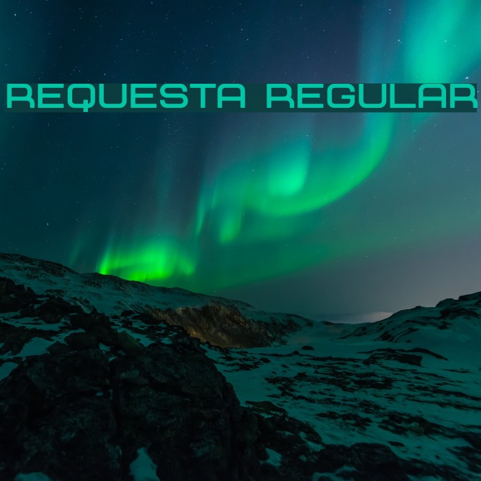 Requesta Regular Font examples