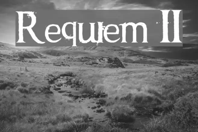 Requiem II Font examples