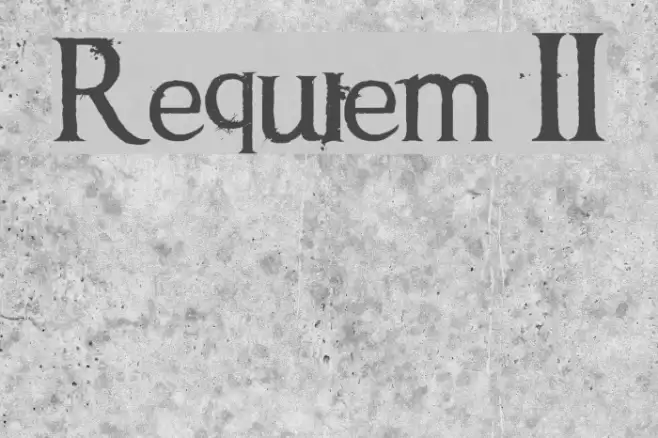 Requiem II Font examples