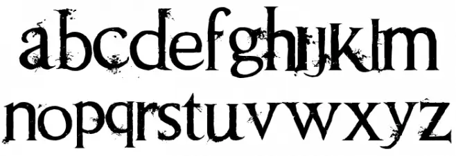 Requiem II Font LOWERCASE