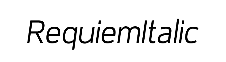 Requiem Italic Font