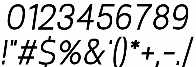 Requiem Italic Font OTHER CHARS