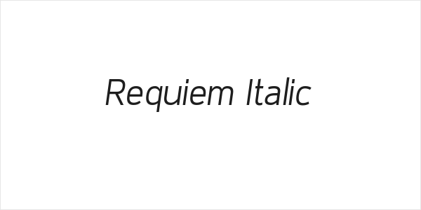 Requiem Italic Logo
