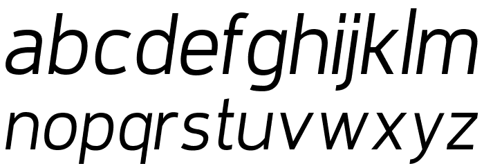 Requiem Italic Font LOWERCASE