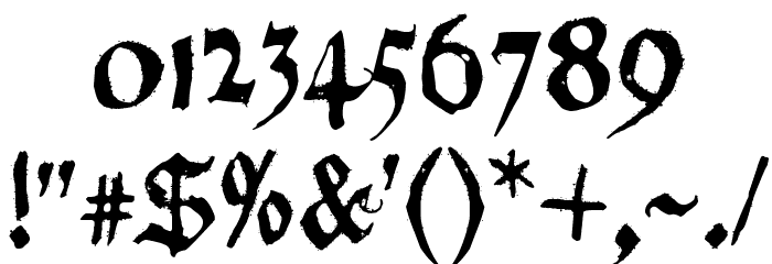 Requiem for A Font OTHER CHARS