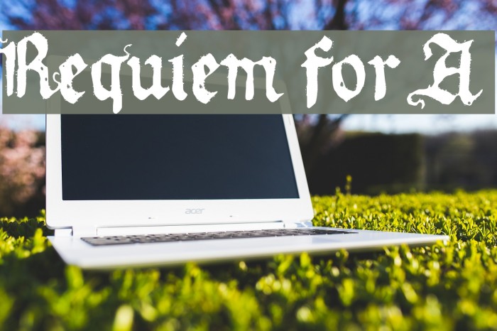 Requiem for A Font examples