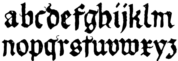 Requiem for A Font LOWERCASE