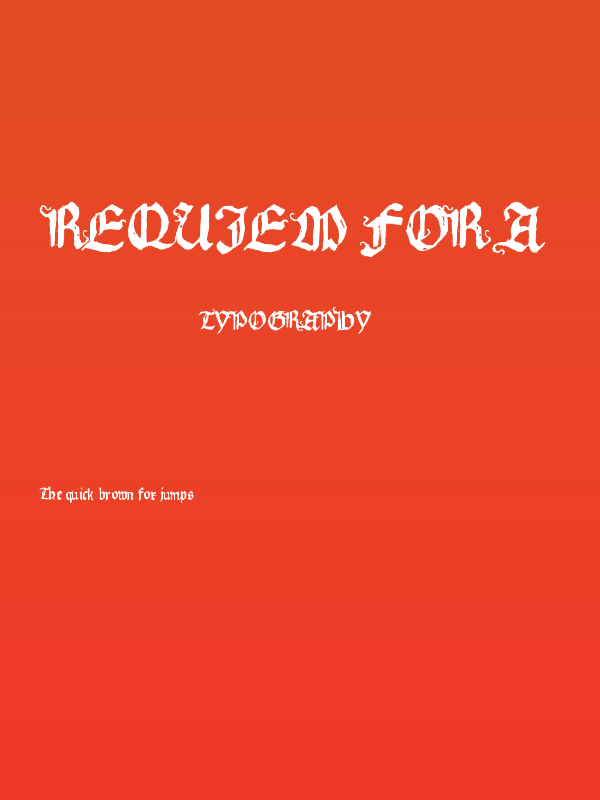 Requiem for A Poster