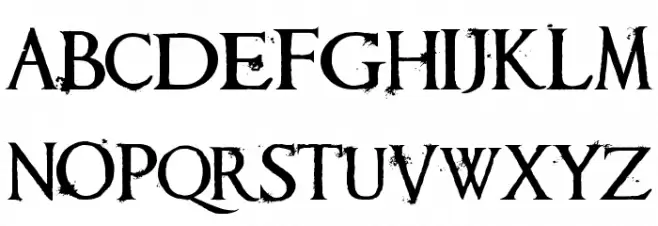 Requiem Schriftart Groß