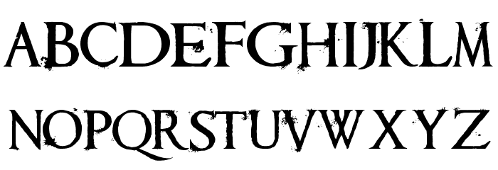 Requiem Font LOWERCASE