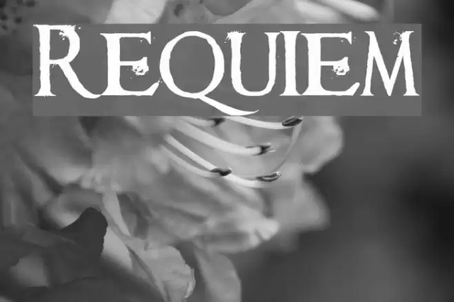 Requiem Font examples