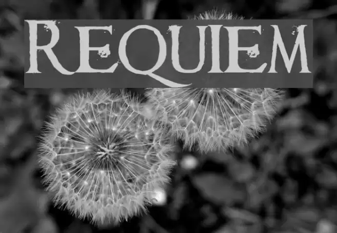 Requiem Font examples