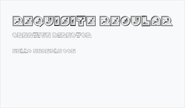 Requisite Regular Business Card