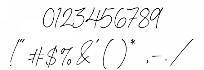 Requista Шрифта ДРУГИЕ символов