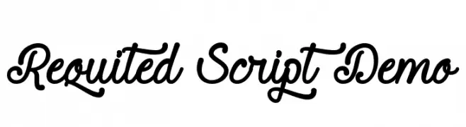 Requited Script Demo  Fuentes Gratis Descargar