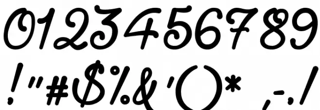 Requited Script Demo Font OTHER CHARS