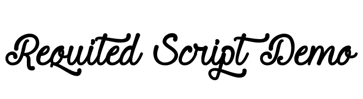 Requited Script Demo  Descarca Fonturi Gratis