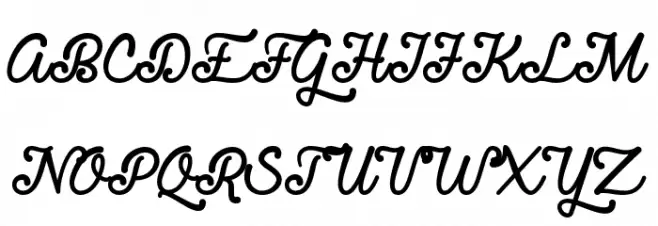 Requited Script Demo Schriftart Groß